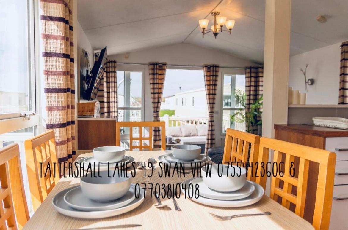 Swan View Retreats # Hottub # Egg Chair # Bbq & Bikes Included 8 Berth Tattershall Kültér fotó